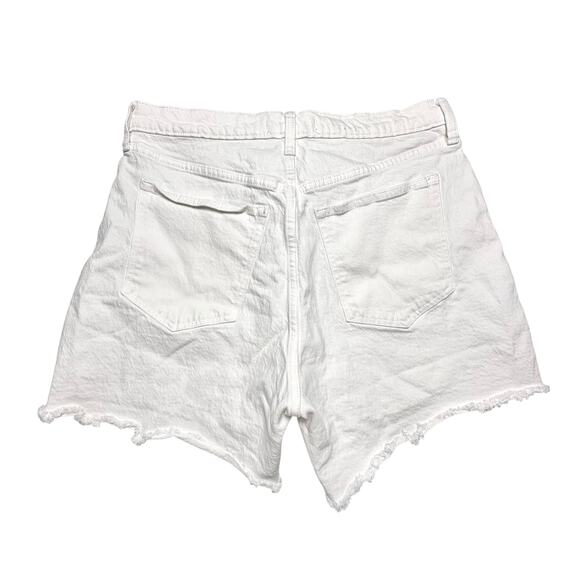 Abercrombie & Fitch White Jean Shorts - Picture 3 of 16